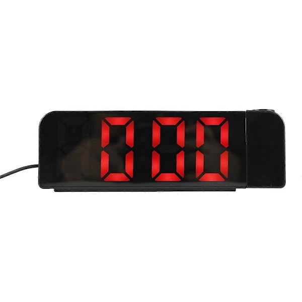 180° Rotasjon Projeksjonsvekkerklokke 12/24H LED Digital Klokke Takprojektor Vekkerklokke