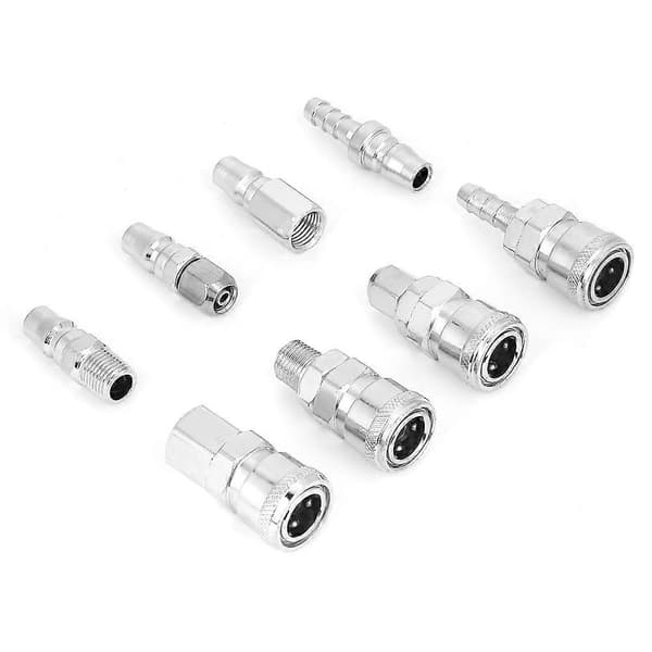 3/8 tommer Pneumatiske Hurtigkoblinger Socket Connector Sæt til Luftkompressor Slange 8 Stykker