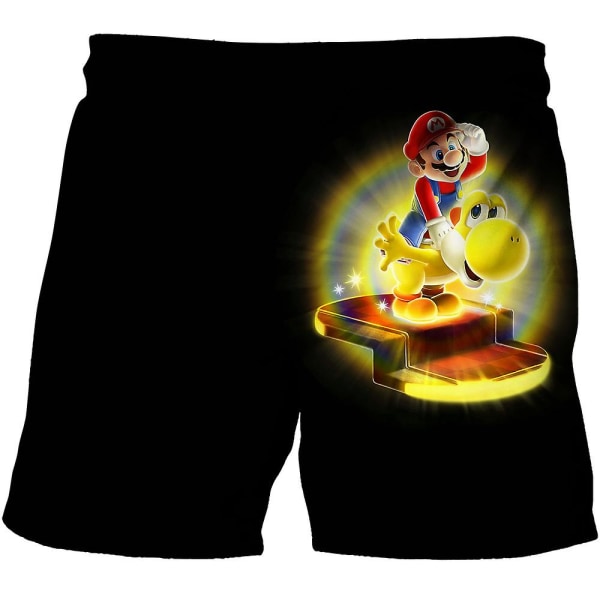 2023 Summer Kids Mario Shorts Tecknad Super Mario style 6 130cm