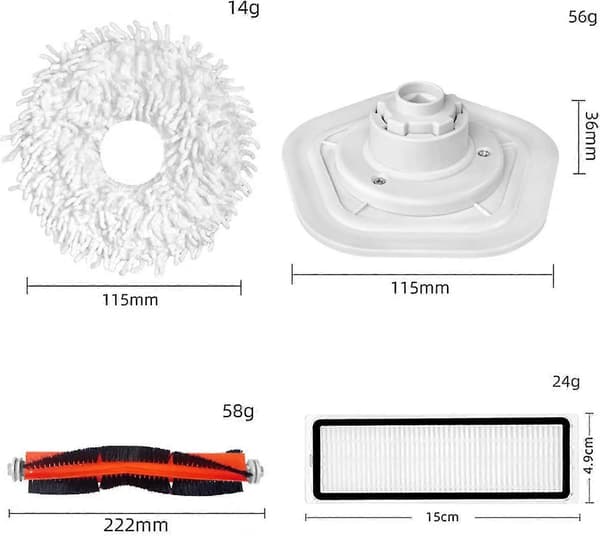 1 Moppholder for Dreame Bot W10/W10 Pro Robotstøvsuger