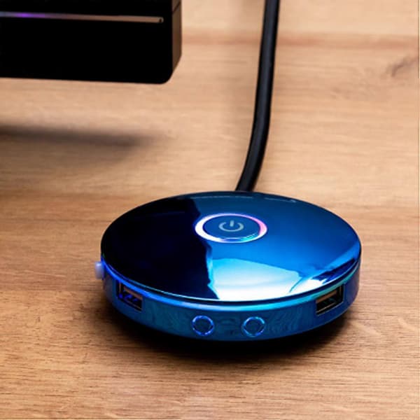 Computer Switch med RGB-belysningseffekt, Ekstern Host Strømbryderknap, Velegnet til Internetcaféer
