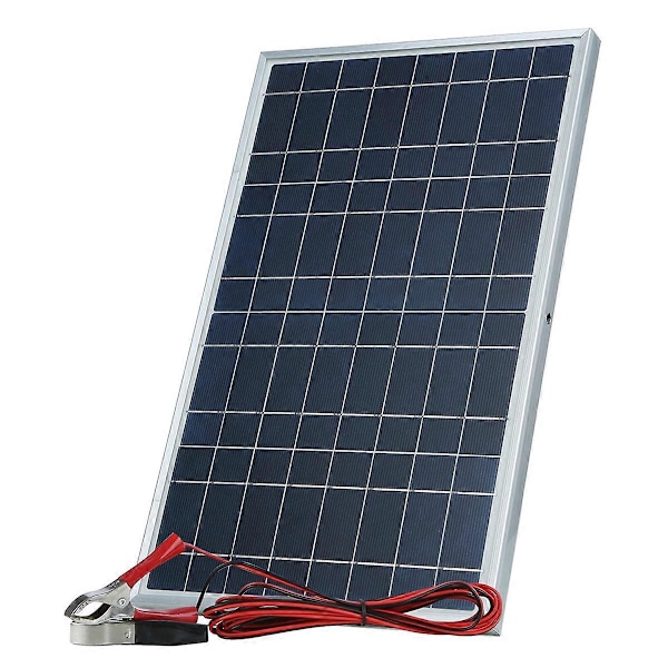 12V Solpanel Kit Komplett 30W Kraft Bärbar Utomhus Uppladdningsbar Solcell Generator för Hem