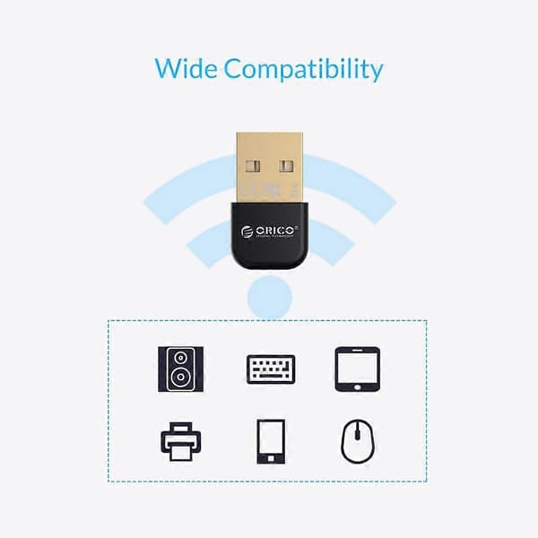 ORICO BTA-403-RD Mini Bluetooth 4.0 -sovitin, tuki Windows 8/Windows 7/Vista/XP - Punainen