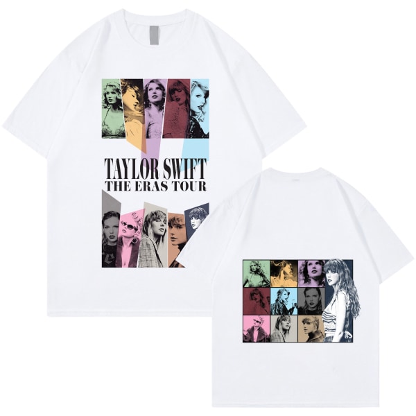Unisex Taylor Swift Fan T-paita Tryckt T-paita Skjorta Pullover Vuxen Collection Taylor Swift T-paita white L