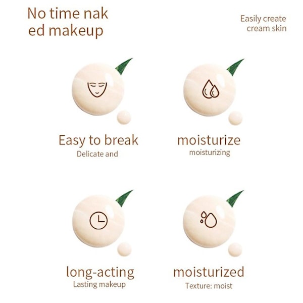 Mat Flydende Foundation Vandfast Concealer Farveskiftende Foundation