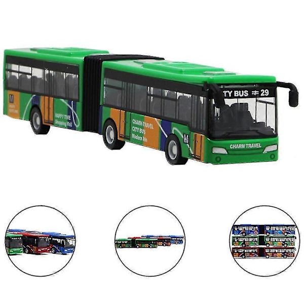 Børns Støbt Model Køretøj Shuttle Bus Bil Legetøj Små Baby Træk Tilbage Legetøj 18,5 cm_s