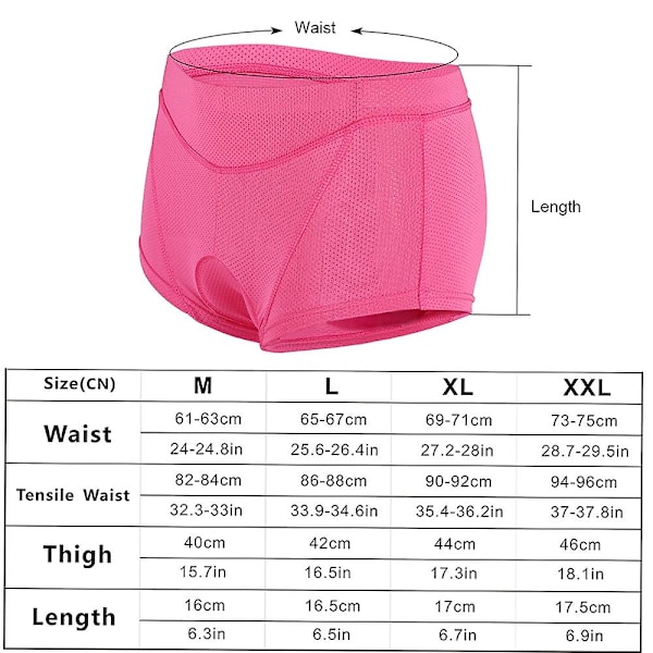 2st Kvinnor Cykelunderkläder Trosor Gel 3D Vadderade Cykelshorts Underbyxor