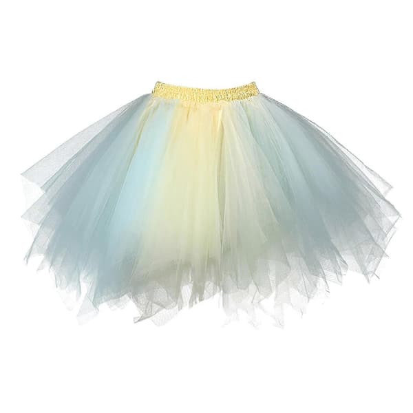 Mesh Tyl Skørt Kvinder Prinsesse Elastisk Tutu Skørt Voksen Karneval Danse Skørt