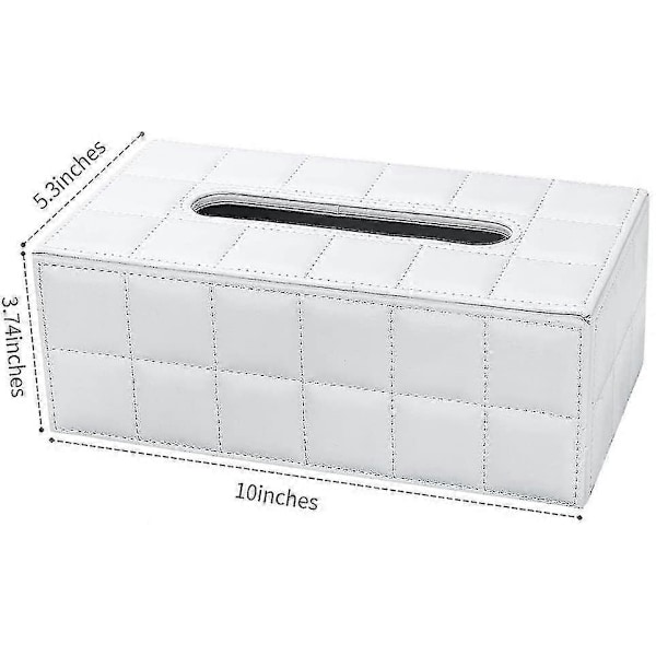Rektangulær Læder Tissue Box (shikai)