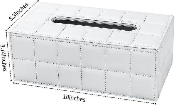 Rektangulär Tissue Box i Läder (shikai)