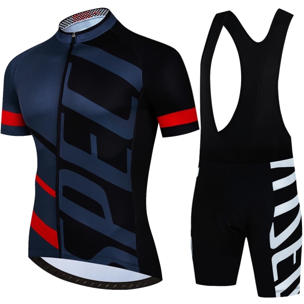 2023 Pro Team Set Kesä Pyöräilyvaatteet MTB Pyörävaatteet Univormu Maillot Ropa Ciclismo Mies Pyöräily Pyöräilypuku Dark Grey L