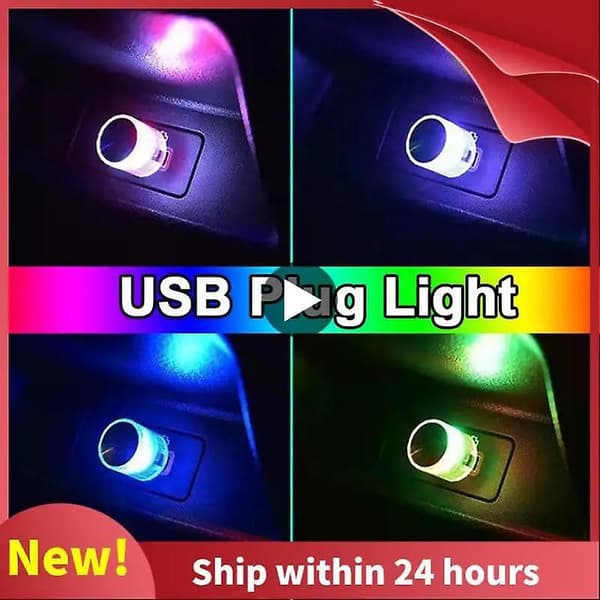 Mini USB LED Ambient Lys Dekorativ Atmosfære Lamper Til Interiør Miljø Auto PC Computer Bærbart Lys Plug Play