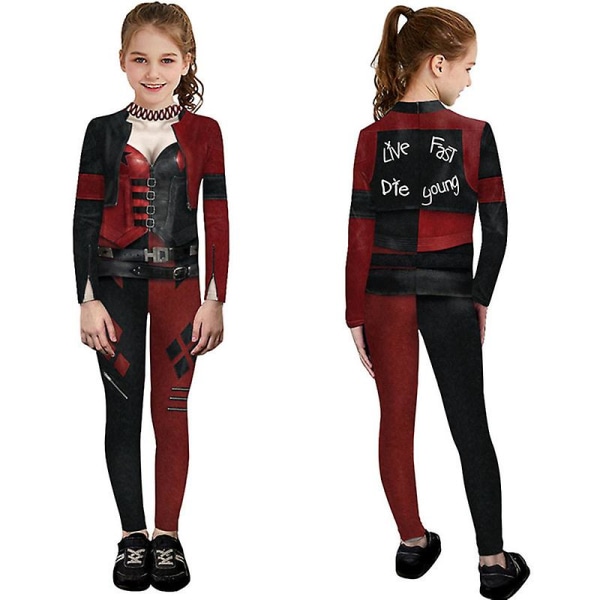 Barn Halloween Morsomt kostyme Gutt Jente 3d Print Bodysuit Kule Cosplay Jumpsuits for barn style 2 XL