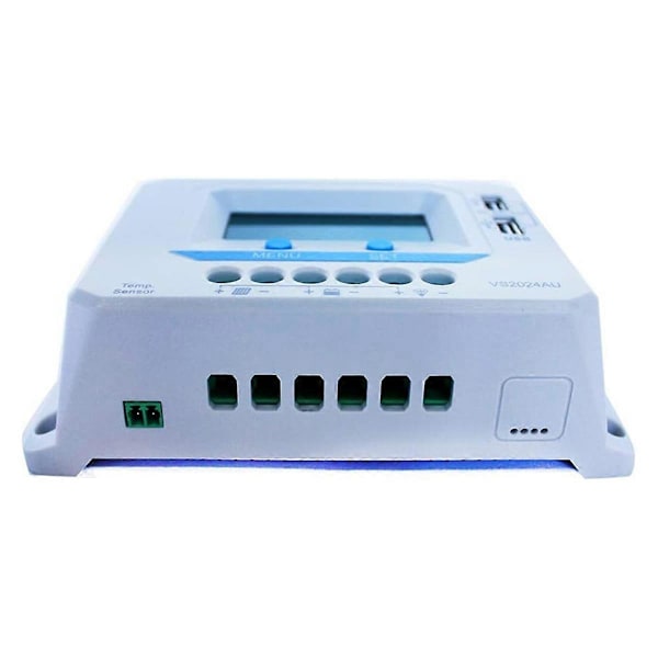 20A PWM Solar Opladningsregulator Auto Identificer Batterispænding 12V 24V Maks. PV Input 50V