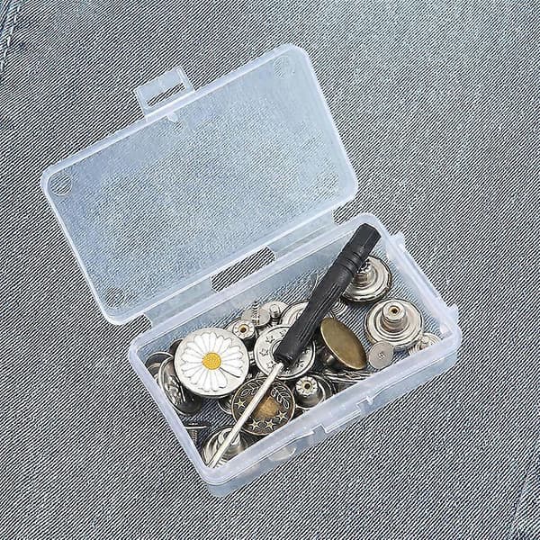 30 stykker tøj, metalbukseknapper, jeans erstatningsknapper, DIY