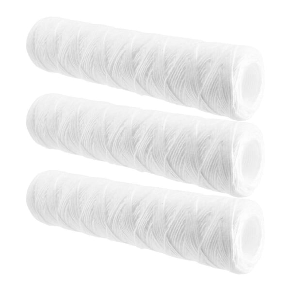 3 st Vattenrenare 10 Tum Trådlindad Filter 5 Mikrometer PP Bomullsfilter Sedimentfilter