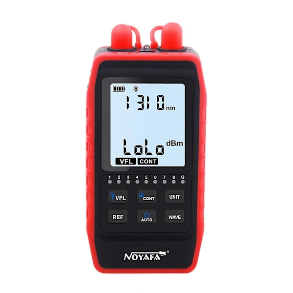 Noyafa Nf-908s Multifunksjonell Optisk Effektmåler & Nettverkslinjesøker Kabeltrådsporer Opm Visuell Feillokalisator Nettverkskabel Testmåler Oppladbar