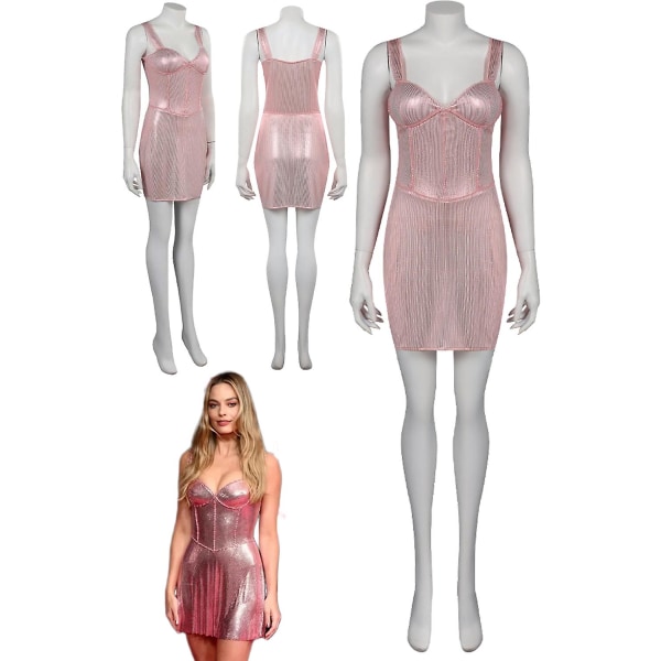 Margot Cosplay Fantasia Elegant Sexy Dress 2023 Elokuva Barbei Naamiaisasu Lyhyet Mekot Aikuisten Naisten Fantasiaasu Halloween Female XS