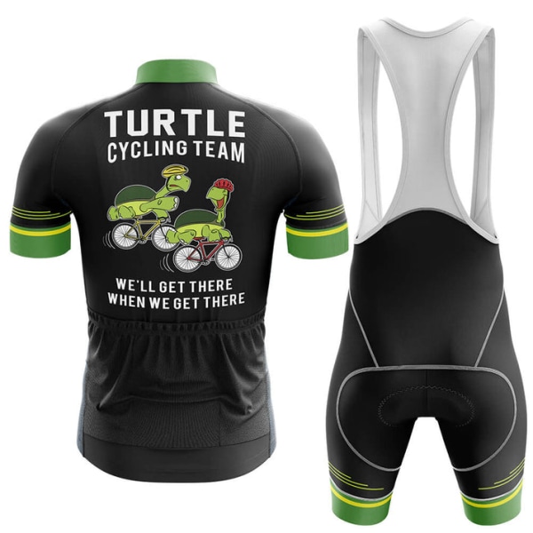 2023 Team sykkeltrøyesett Sommer kortermet pustende MTB-sykkel for menn Sykkelklær Maillot Ropa Ciclismo uniformsdrakt Photo Color-5 Asian Size -S