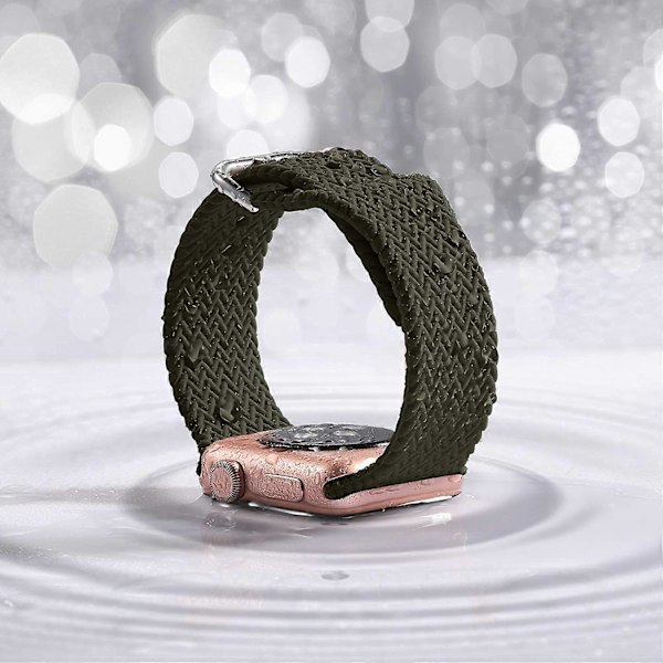 Kompatibel med Apple Watch rem 42 mm 44 mm Kvinder Mænd Serie 6, Komfortabel Fleksibel Tekstureret Vævemønster Sportsarmbånd til Apple Watch SE Serie 6