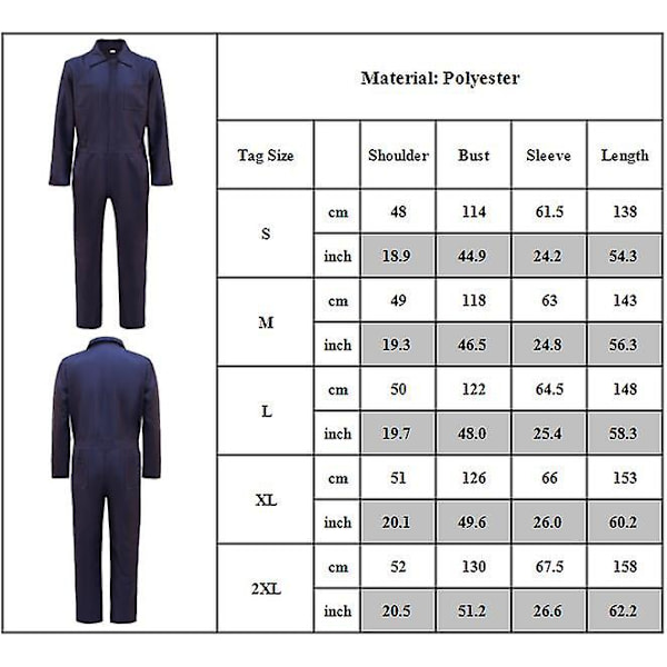 Män The Curse Of Michael Myers Cosplay Festdräkt Halloween Arbetskläder Jumpsuit Fancy Dress Up Presenter L