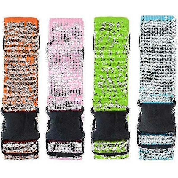 4-pack Bagagerem Justerbar Bredd Resväska Packrem Resetillbehör