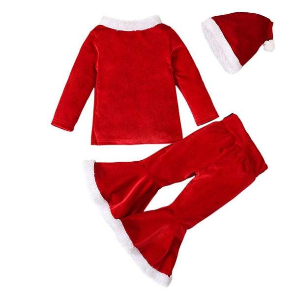 Jul Pojkar Flickor Jultomten Cosplay kostymer Santa Claus 2-3Y