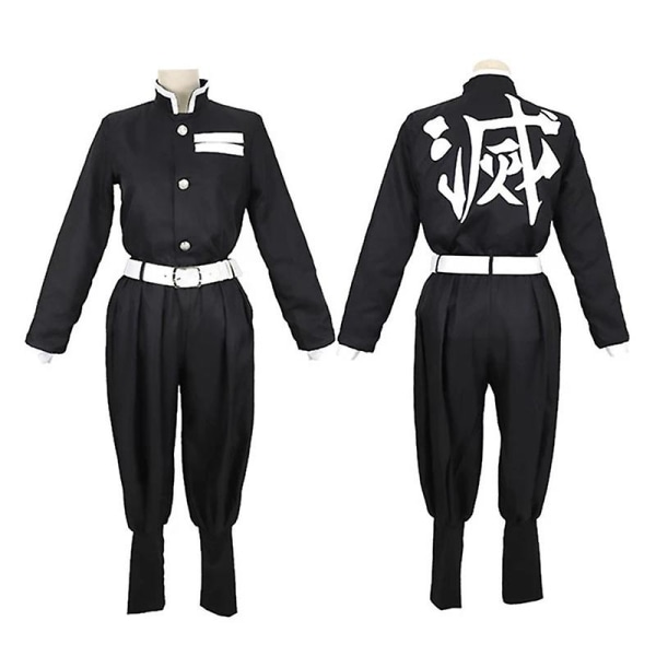 Demon Slayer Agatsuma Zenitsu Cosplay Kostume Anime Kimetsu No Yaiba Zenitsu Paryk Voksen Børn Kimono Uniform Halloween Kostume style1 M