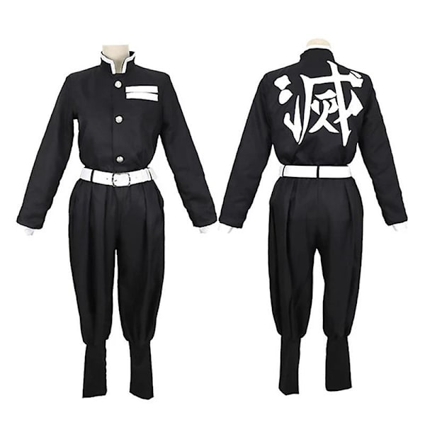 Demon Slayer Agatsuma Zenitsu Cosplay Kostym Anime Kimetsu No Yaiba Zenitsu Peruk Vuxen Barn Kimono Uniform Halloween kostym style2 XL