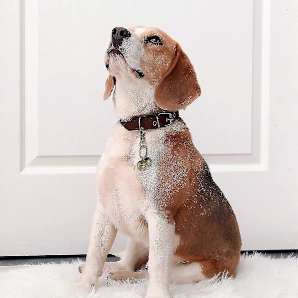 Ekstra Højt Sæt Katte- og Hundeklokker Holdbare Messingklokker Til Kæledyr Halsbånd Charm Vedhæng Klokker Med Lås Drejelig Kæledyrs Tracker