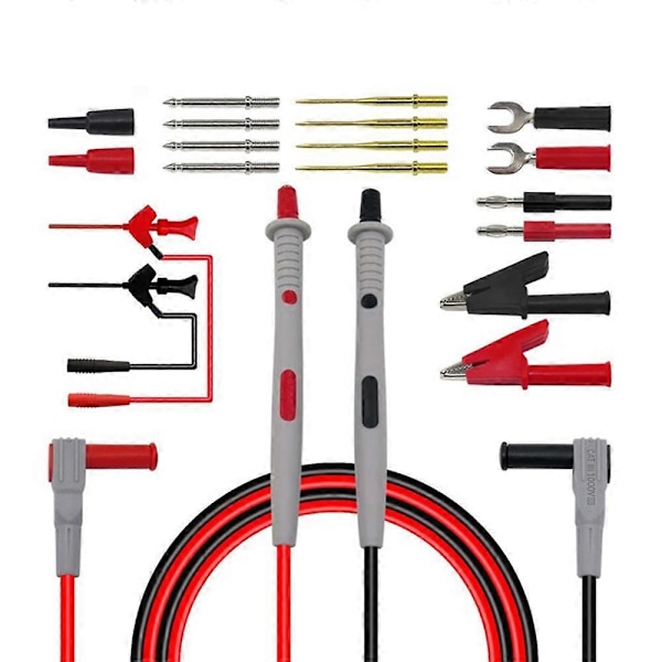 P1503D Multimetersonder Utbytbara Nålar Testkablar Kit Sonder För Digital Multimeter Kabel Följare För Multimeter Trådspetsar