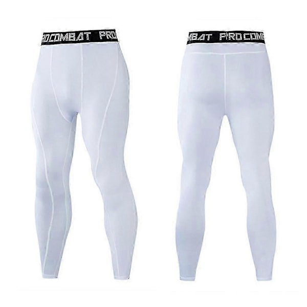 Sportleggings för män, tajta, långa underkläder, snabbtorkande kompressionstights