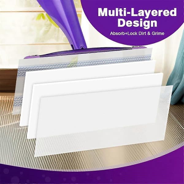 32-pack Multi-Lager Torra Moppdynor för WetJet - Allrengöringsmedel Multi Floor Cleaner Moppdynor Refill