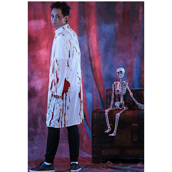 Halloween zombie kläder cos skräck läkare blodig vuxen kostym maskerad fest boy XL