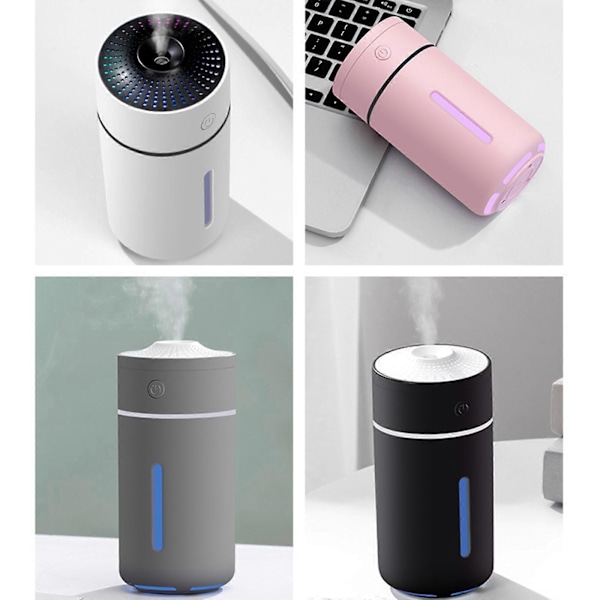 Cool Car Mist Luftfugter USB Luftfugter Luftrenser med LED Lys til Soveværelse