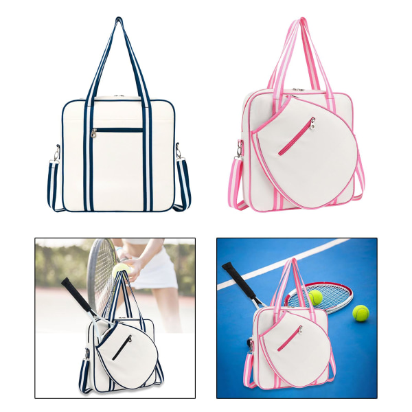 multifunktionell mode tennis axelväska sport handväska Blue