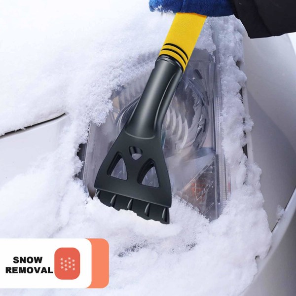 3 i 1 vindrutefönster Snö Ice Frost Remover Praktisk hopfällbar snöröjningsverktyg för vinterbiltillbehör Blue