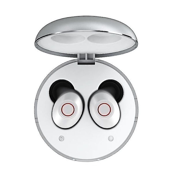 Coola Hörlurar Headsets Remax Tws-08 Bluetooth 5.0 Metall True Wireless Bluetooth Stereo Hörlurar Med Laddningsbox (silver) Hörlurar