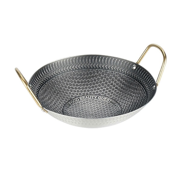 Kadhai Kadai Paistinpannu Monitoiminen Liesitaso Syvä Paistinpannu Wok Kuivapata Hotpot-pata Vihanneksille Höyrytykseen Lihan Hauduttamiseen