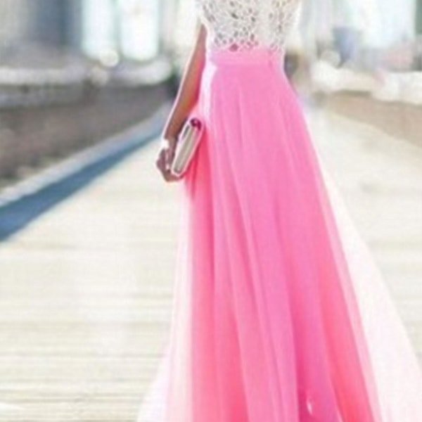 2023 Ny Lang Blonde Maxi Kjole Aften Formel Fest Galla Kjole Prom Chiffon Brudepige 40% Rabat