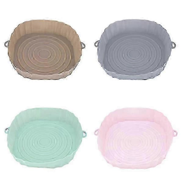 21 cm silikonebageform til airfryer, kyllingekurv måtte New2556
