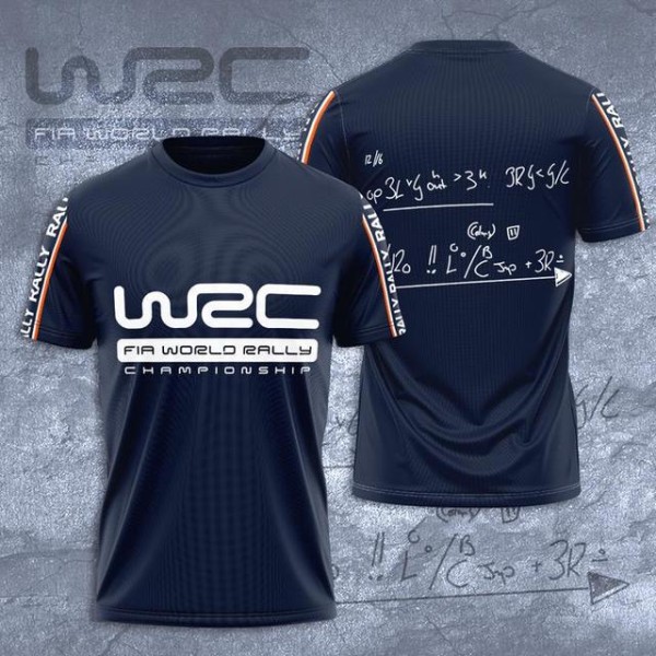 WRC - Crew Neck T-shirt Snygg 3D- printed Racing Rally L