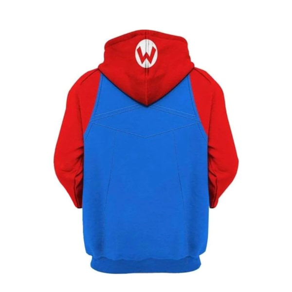 2023 Ny Super Mario Bros. Toad Character COSPLAY Fashion 3D Sweatshirt Hættetrøje style 1 Kids - XS