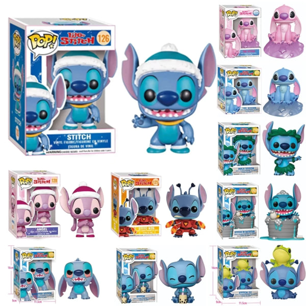 Heta Rea Funko Pop Stitch Anime Figur Toy Samlarobjekt Actionfigurer Pvc Modelldocka Barn Jul Födelsedagspresenter style 5 10cm