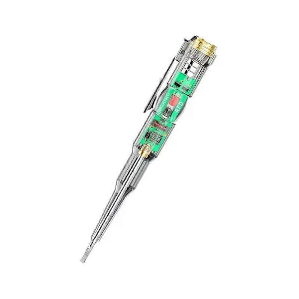 Indusert Elektrisk Tester Penn Skrutrekker Probe Lys Spenningstester Detektor AC/DC 70-250V Testpenn Strømledningsdetektor