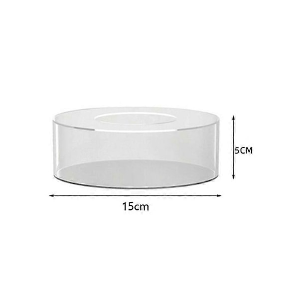 Akryl Kage Display Board Rund Kage Display Bakke DIY Kage Genopfyldelig Board Base Klar Kage Stand T