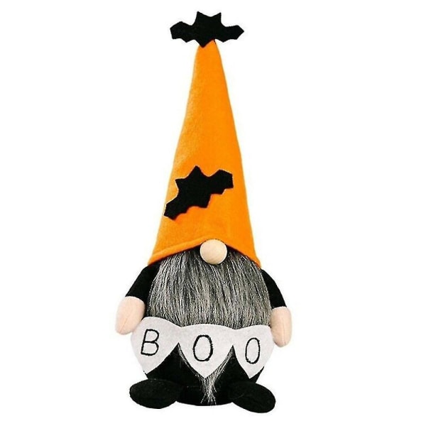 Ansiktsløs Gnome Svensk Dverg Plysj Leketøy Stående Utstoppet Dukke Halloween Gavedekorer Ornamenter Bat Hat
