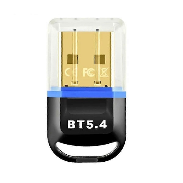 USB Bluetooth 5.4 Dongle Adapter for PC Trådløs Mus Tastatur Høyttaler Musikk Audio Mottaker Transm