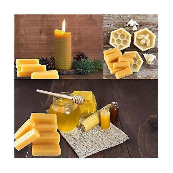 100% Almindelig Anvendelse Bivoks - 24 X 1oz - DIY Projekter, Lysfremstilling, Møbelpolish, Håndværk_ll