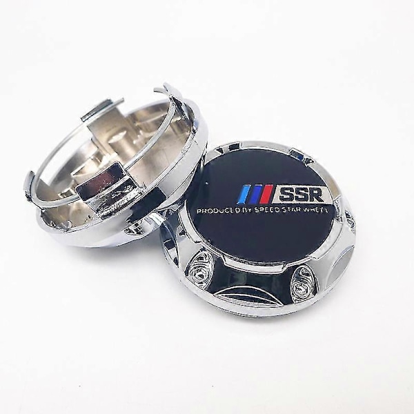 4 st 64mm Ssr Speed Star Hjulcentrum Navkapsel Emblem Badge Logo Biltillbehör, C